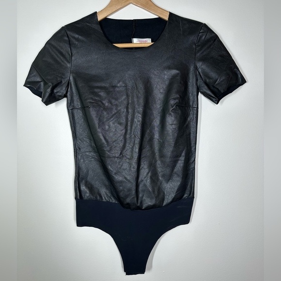 COMMANDO Faux Leather Tee Bodysuit‎ Size Small - Picture 2 of 5